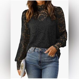 HOTTOUCH lace blouse camisole set | size L | new with tags